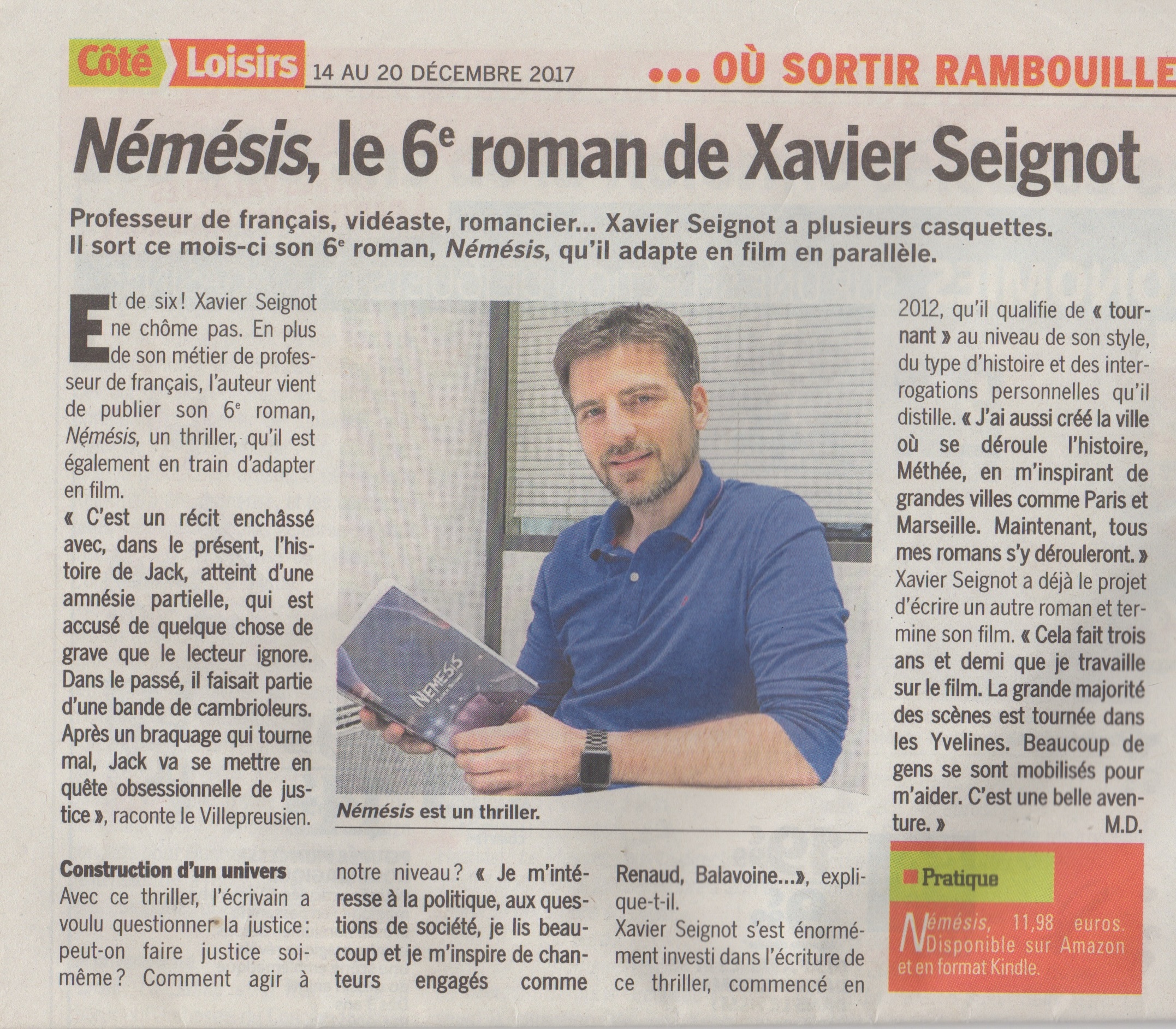 Article de presse autour de Némésis